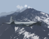 A P-3c Orion Aircraft Assigned To The  Tigers  Of Patrol Squadron Eight (vp-8) Flies Over Mt. Etna. Clip Art