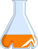 Baffled Flask With Growth Media Clip Art