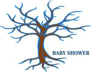 Baby Shower Guest Tree Clip Art