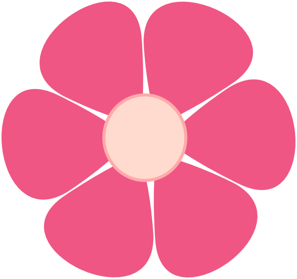 Download Pink Flower Clip Art at Clker.com - vector clip art online ...