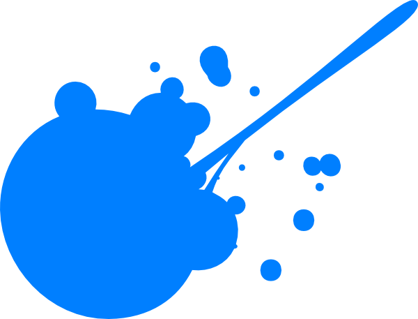 Blue Paint Splatter Clip Art at Clker.com - vector clip art online