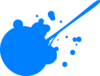 Blue Paint Splatter Clip Art