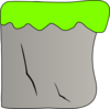 Cliff With Grass Clip Art
