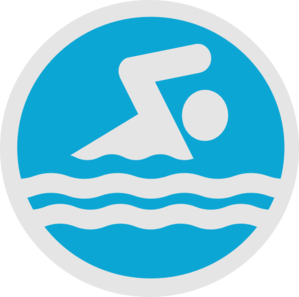 Swim Party Logo Clip Art