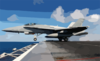 An F/a-18c Hornet Assigned To The Fist Of The Fleet Of Strike Fighter Squadron Two Five (vfa-25) Launches From One Of Four Steam Powered Catapults Aboard Uss John C. Stennis (cvn 74) Clip Art