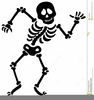 Skeleton Moving Clipart Image