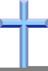 Free Christening Cross Clipart Image