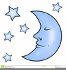 Clipart Moon And Stars Image