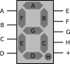 Electronic Seven Segment Display Symbol Clip Art