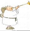 Angel Blowing Cartoon Clipart Horn Image