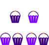Purple Cake Stand Clip Art
