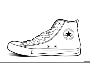 Converse Shoe Clipart | Free Images at Clker.com - vector clip art ...