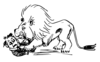 Hungry Lion Clip Art
