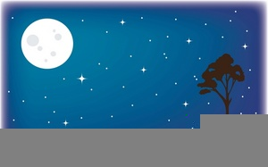 Full Moon with Clouds Clip Art PNG Image​