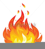 Flame Divided Line Clipart Image