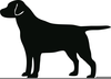 Christmas Labrador Clipart Image