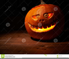 Scary Halloween Pumpkin Clipart Image