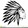 Indian Head Outline Clipart Image
