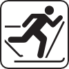 Ice Skiing Map Sign Clip Art