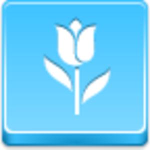 Free Blue Button Icons Tulip Image