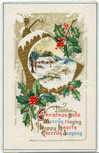 Free Clipart Vintage Christmas Cards Image