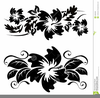 Tropical Clipart Black And White Image