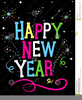 Happy New Year Fireworks Clipart Image