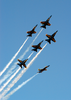 The U.s. Navy S Flight Demonstration Team, The Blue Angels Put On A Spectacular Show During The Annual Naval Air Station Lemoore Air Show. Image