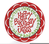 Free Happy Birthday Jesus Clipart Image