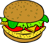 Fast Food Lunch Dinner Ff Menu Clip Art