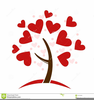 Stylized Hearts Clipart Image