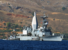 Uss Arthur W. Radford (dd 968) Arrives For A Brief Port Visit To Souda Bay, Crete, Greece Image