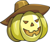 Pumpkin With Hat Clip Art