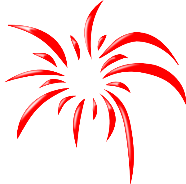 Complex Red Firework Clip Art at Clker.com - vector clip art online ...