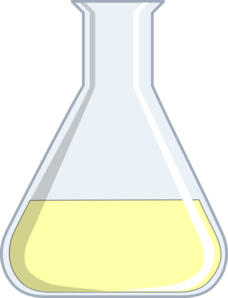 Chemistry Flash Kansei Formation Yellow Flask Clip Art