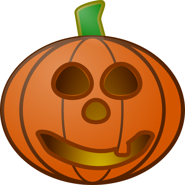 Download Pumpkin With Smile Clip Art at Clker.com - vector clip art ...