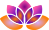 Pink Purple And Orange Lotus Clip Art