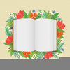 Open Blank Book Clipart Image