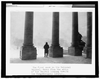 The First Snow In The National Capitol - Scene From The Steps Of The U.s. Capitol, Looking Toward The Congressional Library Image