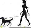 Free Dog Walker Clipart Image