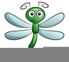 Pink Dragonfly Clipart Image