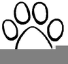 Cougar Paws Clipart Image