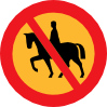 No Horse Riding Sign Clip Art