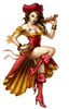Pirate Wench Woman Cartoon Clipart Image