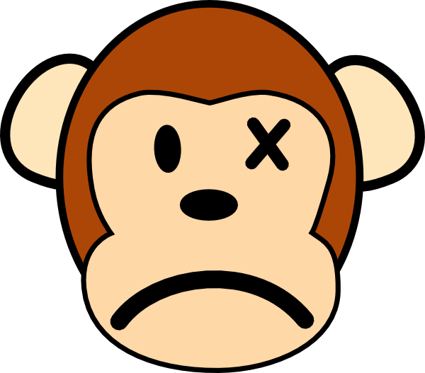 Angry Monkey Clip Art at Clker.com - vector clip art online, royalty