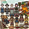 Pilgrims And Native Americans Clipart Image