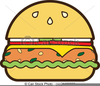 Veggie Burger Clipart Image