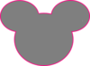 Mickey Mouse Outline Clip Art