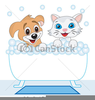 Free Clipart Dog Bath Image
