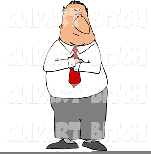 Grumpy Man Clipart Image